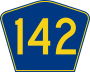 Highway 142 marker