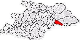 Location in Maramureș County