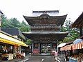 The Sanmon gate of the temple