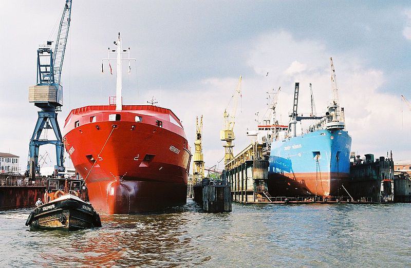 File:Two Ships-Hamburg.jpg