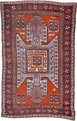 19 century armenian carpet form Sevan