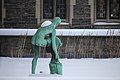 A statue of the Greek god Hermes at Hart House, Toronto