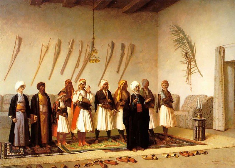 File:Jean-Leon-Gerome-Prayer-In-The-House-Of-An-Arnaut-Chief.jpg