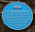 Manor House Museum blue plaque. 22 May 2009