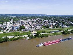 New Albany as seen from the Ohio River