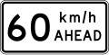 (TW-1B3(60) Road works speed limit ahead - 60 km/h