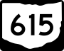 State Route 615 marker