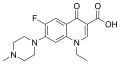 Chemical structure of Pefloxacin.