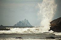 View of the island from the coast