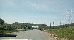 View of Takya Bridge Entrance Road from Sulaimani to Takya