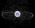 Image 4A computer-generated map of objects orbiting Earth, as of 2005. About 95% are debris, not working artificial satellites (from Outer space)