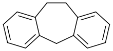 Skeletal formula of dibenzocycloheptene