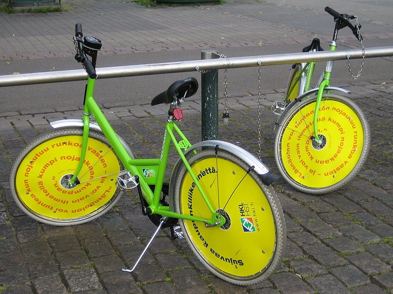 File:Helsinki city bikes.jpg