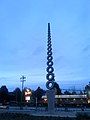 'Infinite Tires' public art by Douglas Coupland in south Vancouver