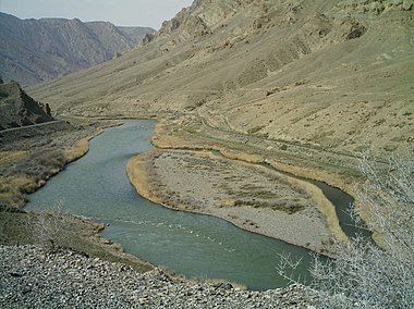 Aras river in the vicinity of Julfa-Iran (Left hand Iran - Right Hand Nakhichevan) in March 2006.