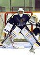 Laurier's goalie, 2013 preseason.