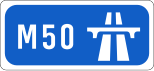 M50 motorway shield}}