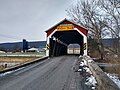 Mount Pleasant Covered Bridge in Jackson Township, Pennsylvania, USA. (2022)