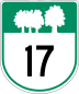 Route 17 marker