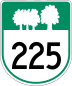 Route 225 marker