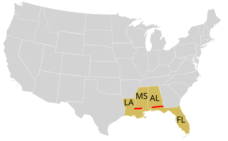 File:31st parallel US.svg