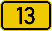 File:Bundesstraße 13 number.svg