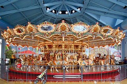 The Woodside Amusement Park Carousel, now at the Please Touch Museum