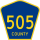 County Route 505 Truck marker