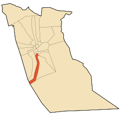 Location of Robbah commune within El Oued Province