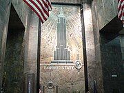 Lobby, Empire State Building, New York City. William F. Lamb, opened in 1931