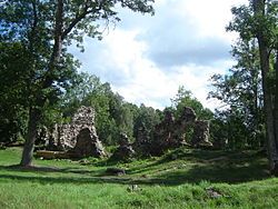 Ruins of Helme castle.