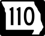 Route 110 marker