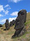 Moai at Rano Raraku, Easter Island.