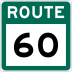 Route 60 marker