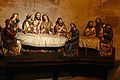 Late Gothic life-sized "Last Supper" inside the church