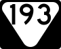 State Route 193 marker