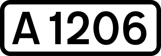 File:UK road A1206.svg