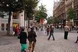 Antwerp at the end of the Meir looking down Leysstraat, The Keyserlei at the Central station