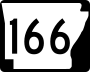 Highway 166 marker