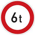 B 13: No vehicles heavier than indicated