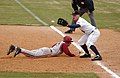 Image 30Pick-off attempt on runner (in red) at first base (from Baseball rules)