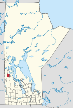 Location of the RM of Minitonas–Bowsman in Manitoba