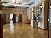 First floor, main entrance (viewed from the right hallway from entrance). A bust of Kim Ku is displayed (2023)