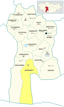 Shinejinst District in Bayankhongor Province