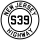 Route S39 marker