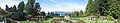 Panorama of the Rose Garden, looking towards the mountains.