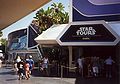 Disneyland's entrance in 1996 before Tomorrowland makeover