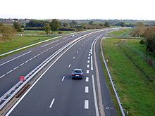 A71 autoroute near Saint-Amand-Montrond towards Clermont-Ferrand