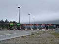 The toll booth once marked the halfway point of the formerly tolled Hope-to-Merritt portion of the highway (2006)