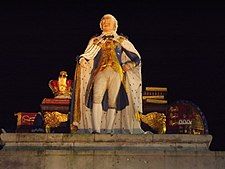 A statue of George III at Weymouth, erected in 1809, to commemorate the Golden Jubilee of King George III